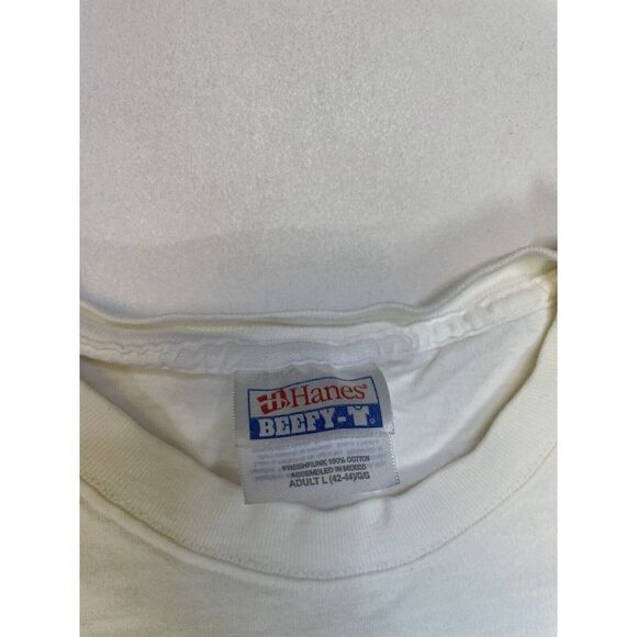 VINTAGE Extreme Networks Graphic Promo T-shirt Men Large White Short Sleeve - Picture 9 of 10